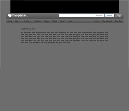 Solid Gray Hide Everything Layout - Plain Grey No Scroll Layout w/ Black Text Preview