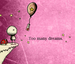 Too Many Dreams Quote Hide Everything Layout - No Scroll Layout Preview