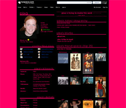 Solid Hot Pink Default Layout - Plain Pink Default Myspace Layout