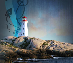 Lighthouse Myspace Theme - Scenic Background - Light House Layout