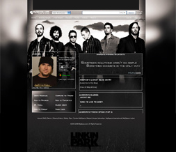 Linkin Park Lyrics Myspace Theme- Linkin Park Layout - Nu-metal Layout