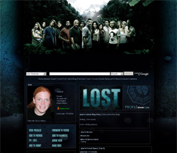 Blue & Black Lost Myspace Layout - TV Show Layouts - Lost Backgrounds