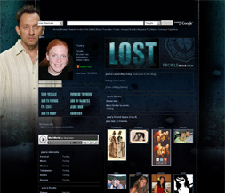 Lost Layout for Myspace - Ben Layout - Michael Emerson Theme