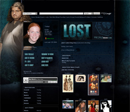 Lost Myspace Background - Hurley Layout - Jorge Garcia Theme