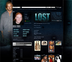 Lost Background for Myspace - Sawyer Layout - Josh Holloway Layout
