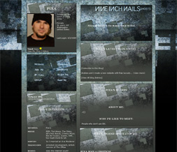 Nine Inch Nails Ghosts Myspace Theme - NIN Layout - Gray NIN Design