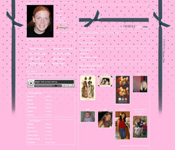 Pink & Blue Tiny Dots Myspace Layout - Pink Polkadot Background