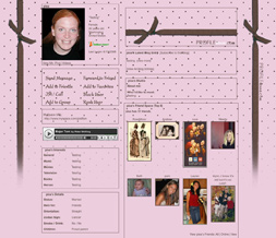 Pink & Brown Dotted Layout - Brown & Pink Polkadot Myspace Background