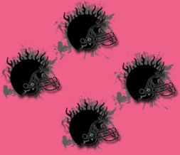 Pink & Black Football Twitter Background-Girly Football Helmet Background