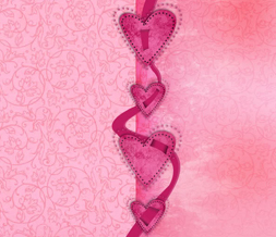 Pink Hearts Vintage Myspace Layout-Pink Vintage Pattern Layout-Hearts Theme Preview