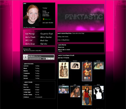Pinktastic Myspace Layout- Pink Abstract Theme - Pink Girly Background Preview