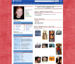 Pink & Yellow Polkadot Default Layout - Hot Pink Default Myspace Layout Preview