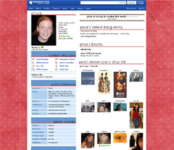 Pink & Yellow Polkadot Default Layout - Hot Pink Default Myspace Layout