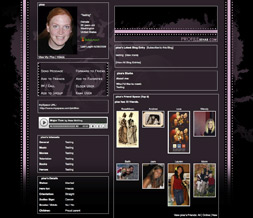 Pink & Purple Dotted Myspace Layout - Purple & Pink Dots Theme