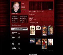 Red & Black Myspace Layout - Black & Red Myspace Theme Preview