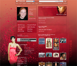 Rihanna Myspace Background - Rihanna Layout - Rihanna Theme