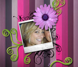 Retro Spring Layout - Cute Flower Myspace Layout - Retro Flower Theme Preview