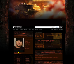 Starcraft Myspace Layout- Game Background- Gamer Layout - Gaming Theme Preview