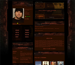 Starcraft 2 Myspace Theme-Game Theme - Guy Layout - Gaming Layout Preview