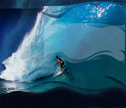Awesome Surfing Layout - Blue Wave Myspace Layout - Dave Wassel Layout