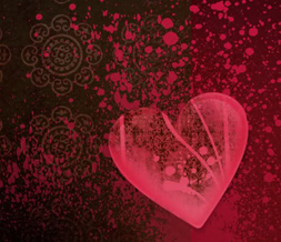 Vintage Heart Myspace Layout - Heart Vintage Theme - Heart Background