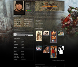 War hammer Myspace Layout- WarHammer Online Background- Gamers Layout Preview