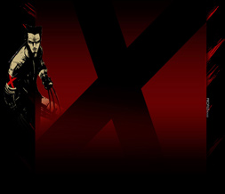 Black & Red Wolverine Layout - Red & Black X-Men Myspace Layout Preview