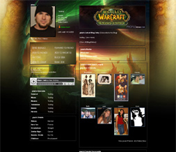 World of Warcraft - Burning Crusade Myspace Layout - WOW Backgrounds Preview