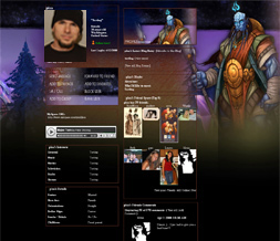 Skinny Burning Crusade Myspace Layout-WOW Backgrounds-World of Warcraft Theme Preview