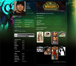 World of Warcraft Theme-Burning Crusade Myspace Layout-WOW Backgrounds Preview
