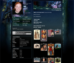WOW Elf Myspace Layout - WOW Elf Theme - World of Warcraft Background Preview