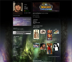 Wrath of the Lich King Myspace Layout - WOW Background - WOW Layout Preview