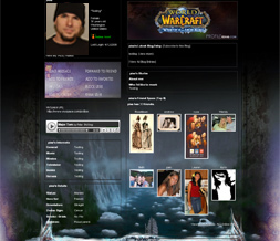 Wrath of the Lich King Myspace Layout- WOW Backgrounds- Warcraft Theme Preview