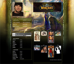 World of Warcraft Myspace Layout - WOW Mage Layout - WOW Backgrounds