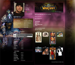 World of Warcraft Myspace Layout-WOW Shaman Backgrounds-Gaming Layouts Preview