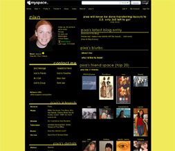 Yellow Default Layout w/ Black Middle - Yellow Default Layout with Black Tables Preview