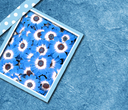 Blue Flowers Twitter Background - Scenic Flower Twitter Theme