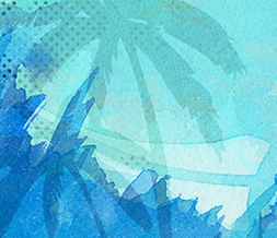 Blue Palm Tree Twitter Background Preview