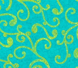 Turquoise & Green Twitter Background - Green Swirly Design for Twitter