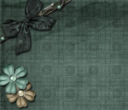 Free Blue & Brown Vintage Default Layout-Green Vintage Theme for Myspace Preview