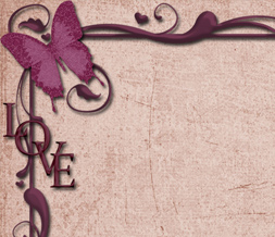 Pink & Purple Love Twitter Background-Maroon Butterfly Theme for Twitter