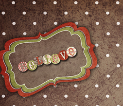 Believe Christmas Twitter Background - Polkadot Xmas Theme for Twitter Preview