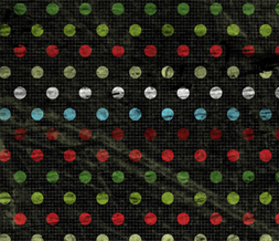 Black Christmas Polkadots Twitter Background - Black & Red Xmas Theme for Twitter
