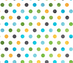 Free Colorful Polkadots Twitter Background - Cute Blue & Orange Theme for Twitter