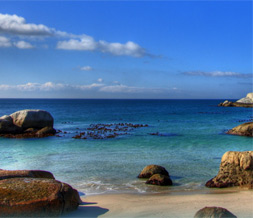 Cape Town Beach Default Layout - Scenic Ocean Default Theme for Myspace