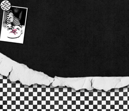 Black & White Checkers Twitter Background - Cute Emo Background