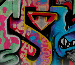 Blue & Green Graffiti Twitter Background -  Cool Graffiti Background for Twitter Preview