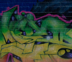 Green & Yellow Graffiti Twitter Background -  New Graffiti Theme for Twitter