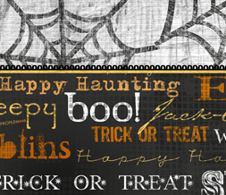 Orange & Black Halloween Quote Twitter Background - Spider Web Theme for Twitter Preview