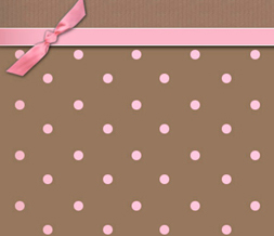 Pink & Brown Polkadot Twitter Background - Polka Dot Background for Twitter Preview